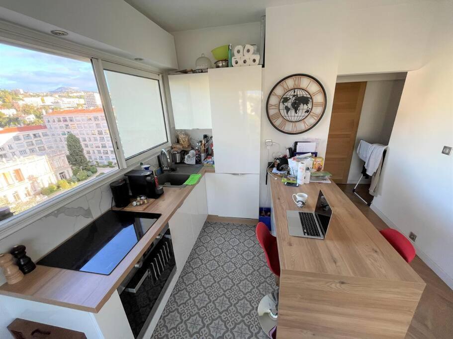 Les Grands Cedres Appartement 2 Pieces Vue Mer นีซ ภายนอก รูปภาพ